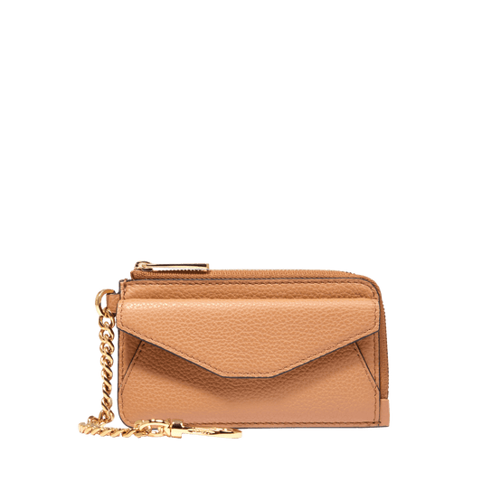 PORTE-CARTES ZIPPÉ - Camel