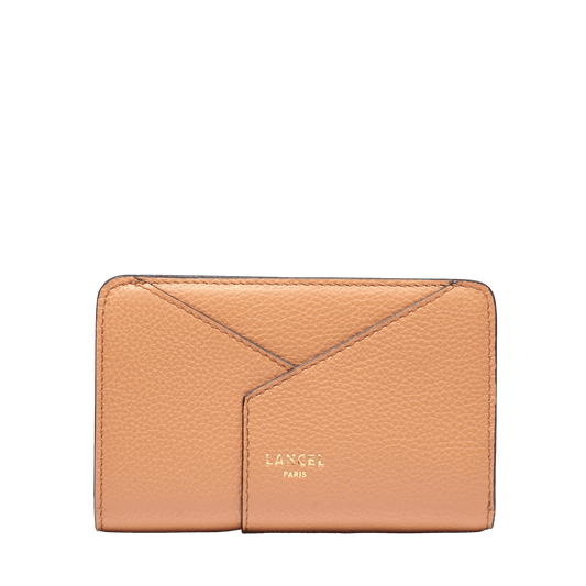 Portefeuille rectangulaire zippé Enveloppe de Lancel - Camel