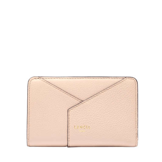 PORTEFEUILLE RECTANGULAIRE ZIPPÉ - Cappuccino