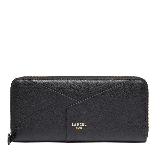 LONG ZIP-AROUND WALLET - Black