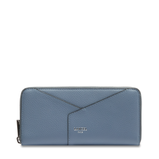 LONG ZIP-AROUND WALLET - Blue foam