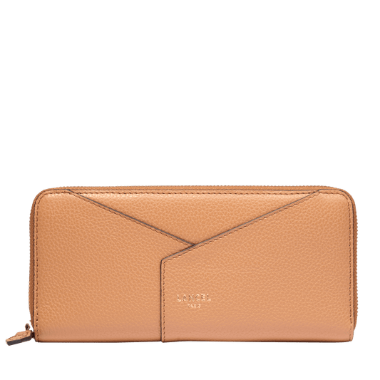 LONG ZIP-AROUND WALLET - Camel