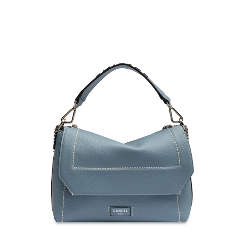 NINON SOFT DE LANCEL — M FLAP BAG— BLUE FOAM– Lancel