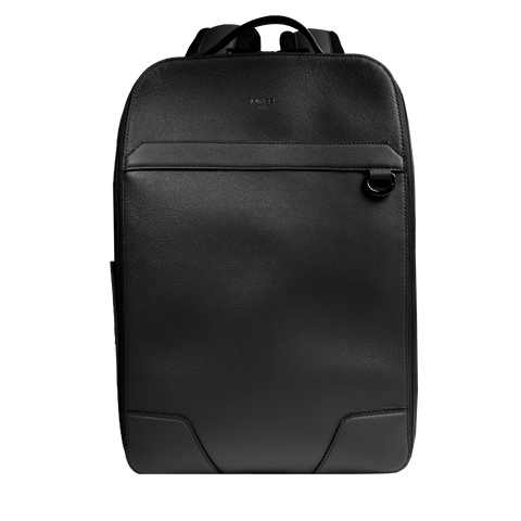 CHARLIE DE LANCEL — CONVERTIBLE 2 ZIP BACKPACK— BLACK– Lancel