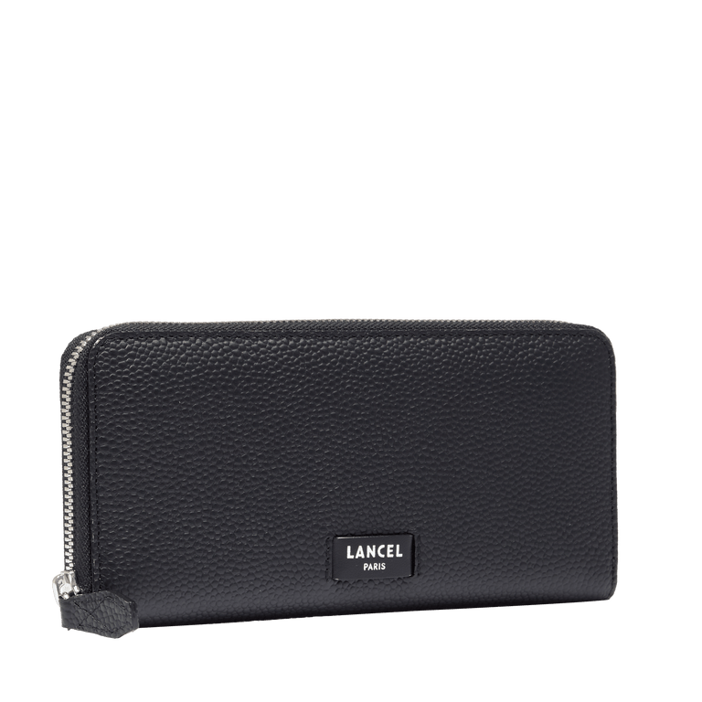 PORTEFEUILLE LONG ZIPPÉ - Noir