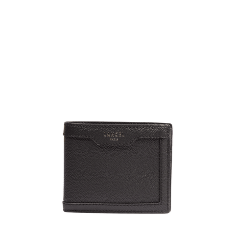 CHARLIE DE LANCEL — 5 CC WALLET WITH REMOVABLE CARDHOLDER— BLACK