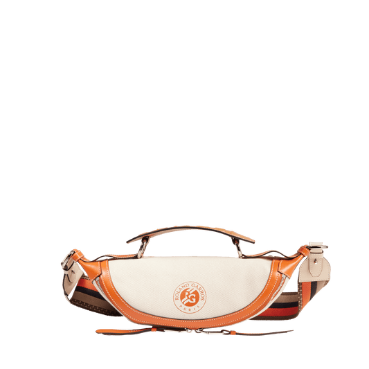S ZIP CROSSBODY BAG - Natural/orange clay