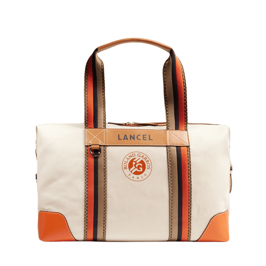 45 ZIP DUFFLE BAG - Natural/orange clay