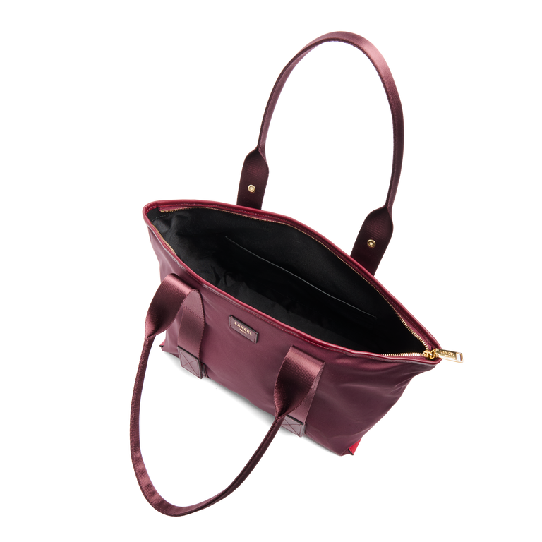M ZIP TOTE BAG - Blackcurrant