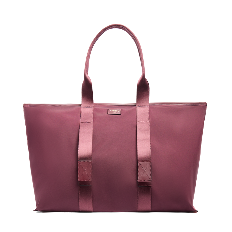 L ZIP TOTE BAG - Blackcurrant