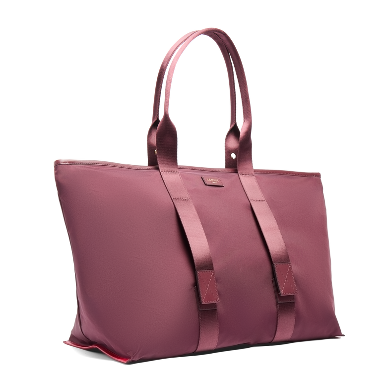 L ZIP TOTE BAG - Blackcurrant