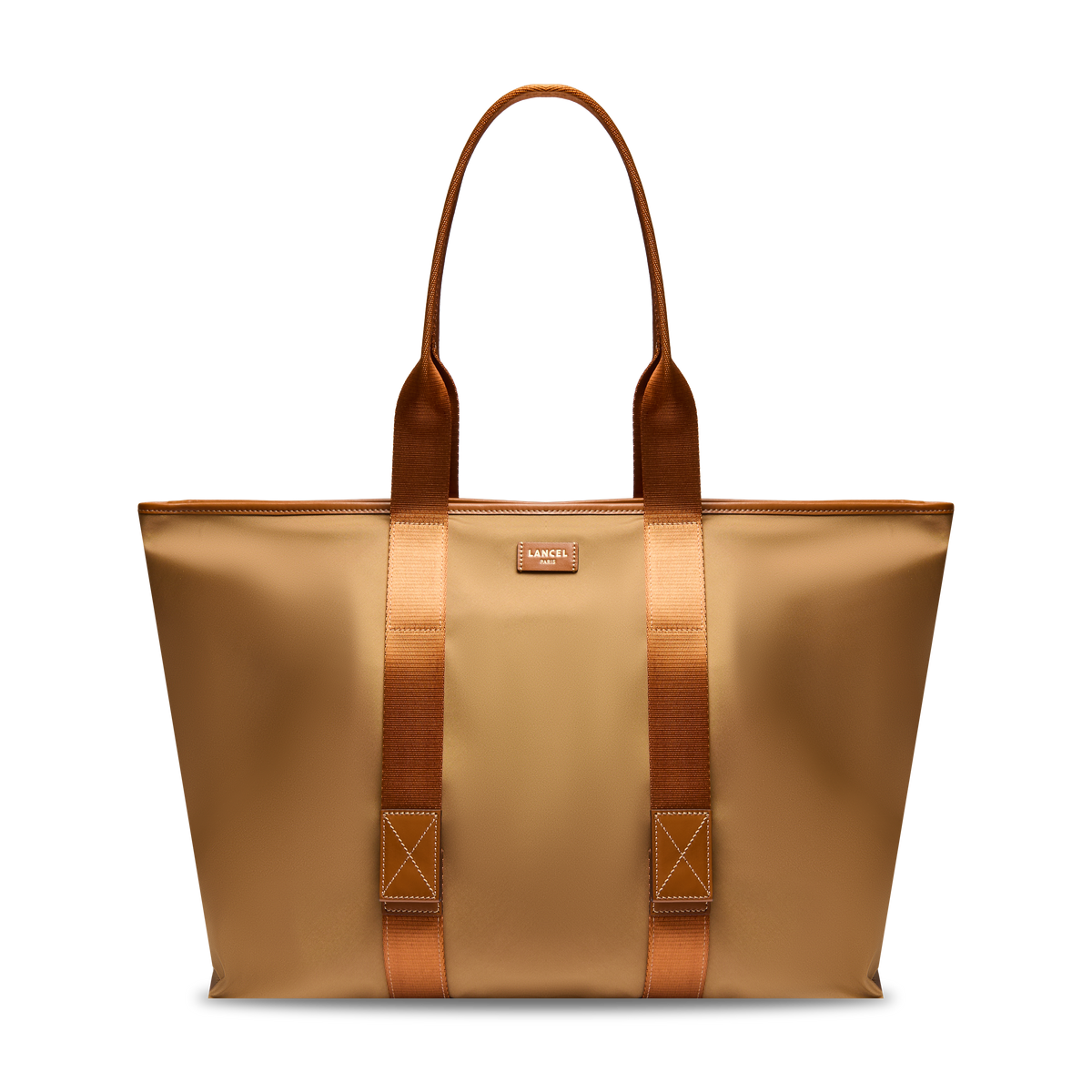 MISTRAL ROLLABLE DE LANCEL — L ZIP TOTE BAG — BEIGE – Lancel