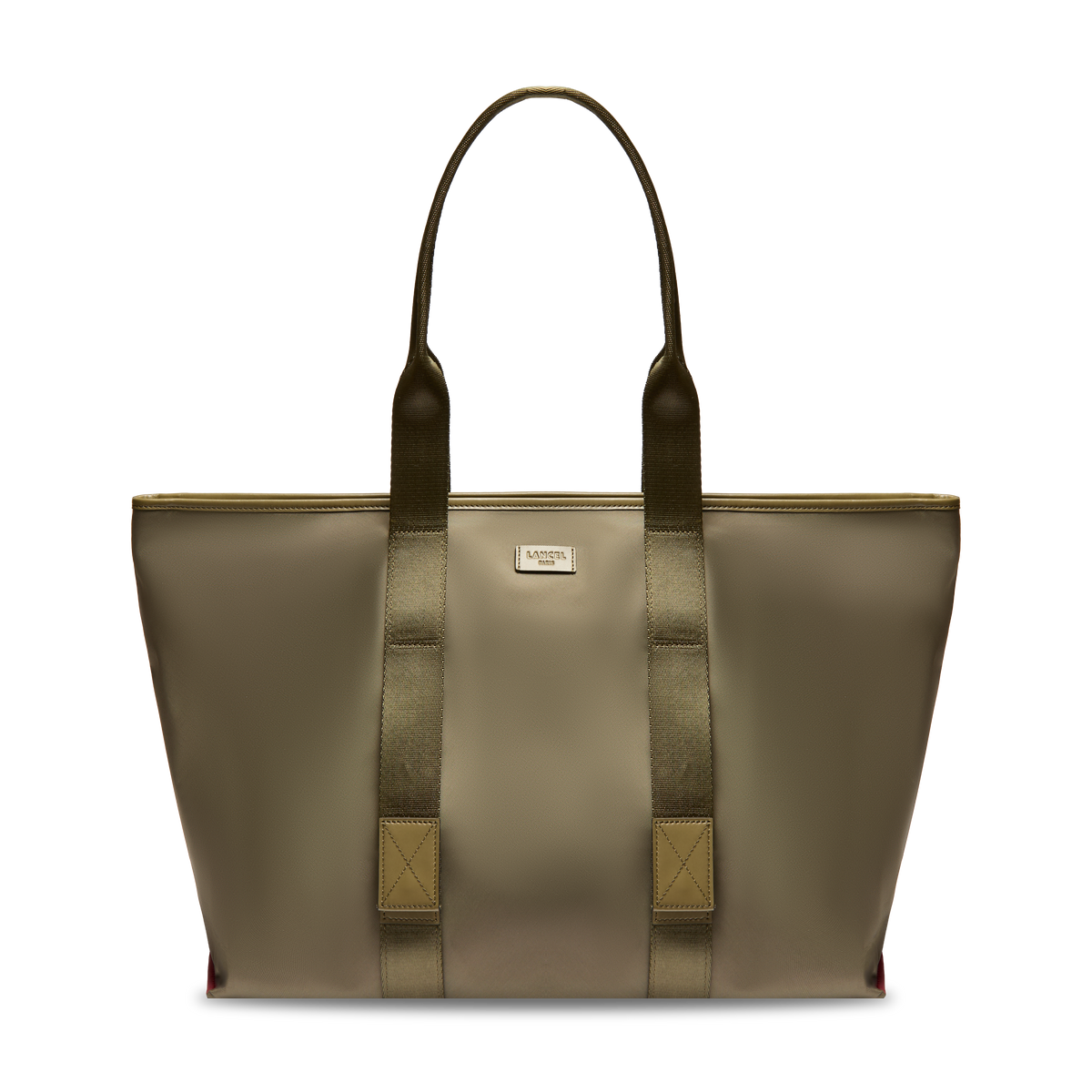 MISTRAL ROLLABLE DE LANCEL — L ZIP TOTE BAG — DARK KHAKI – Lancel