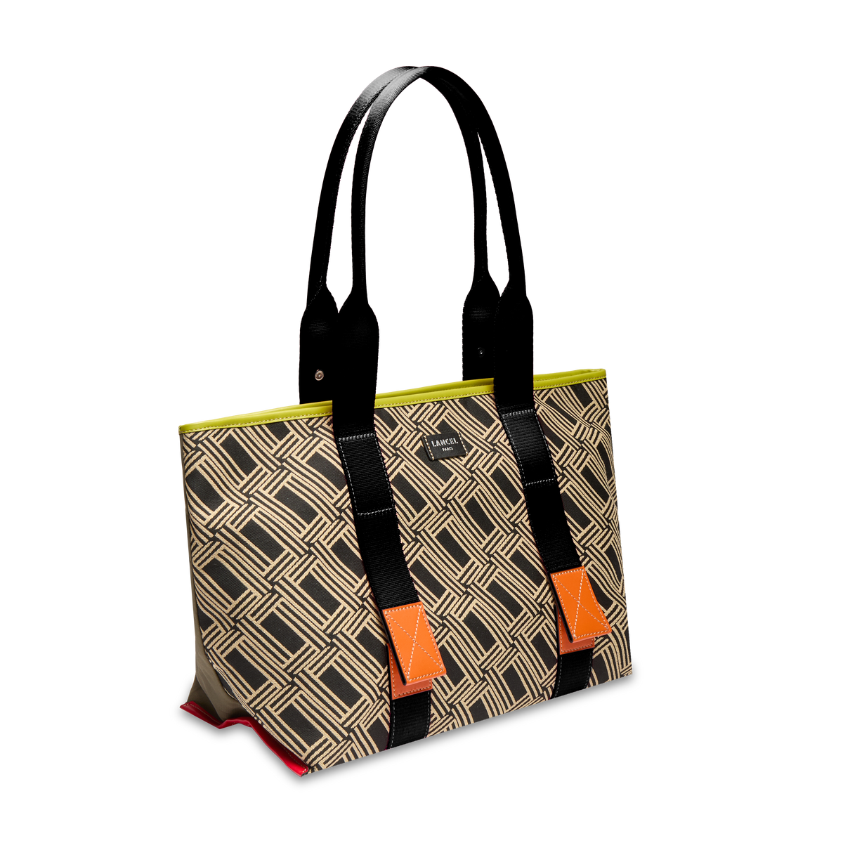 MISTRAL ROLLABLE DE LANCEL — M ZIP TOTE BAG — MULTICO BLACK – Lancel