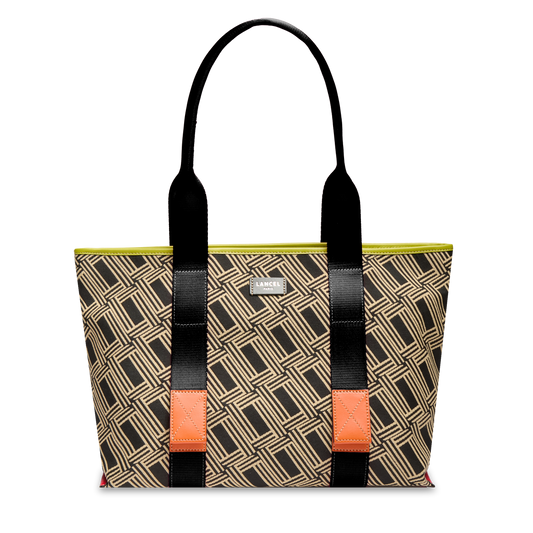 L zip tote bag Mistral Rollable de Lancel - Multico Black
