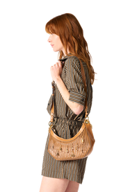 SAC ZIPPE M DOUBLE PORTE AVEC CHARMS