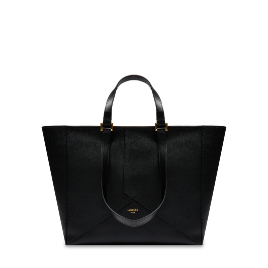 M ZIP TOTE BAG DOUBLE CARRY - Black