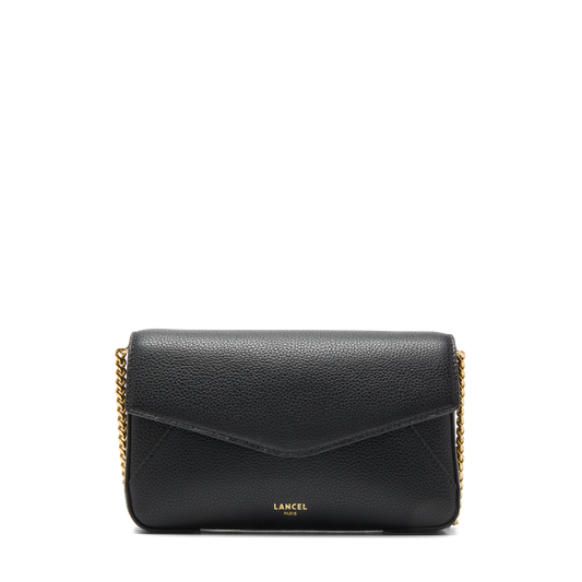 POCHETTE CHAINE AVEC PORTE-CARTES AMOVIBLE - Noir