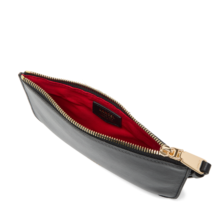 M ZIP POUCH WITH WRISTLET