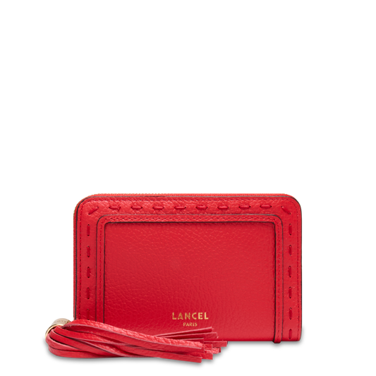 Small zip-around wallet Premier Flirt de Lancel - Kiss Red