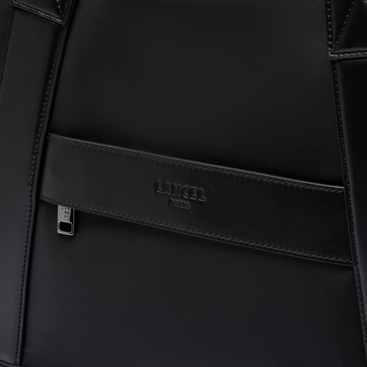 MISTRAL DE LANCEL — 45 ZIP WEEKEND BAG — BLACK – Lancel