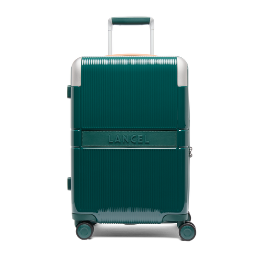 VALISE CABINE 4 ROUES ZIPPEE EXTENSIBLE - Vert amazone