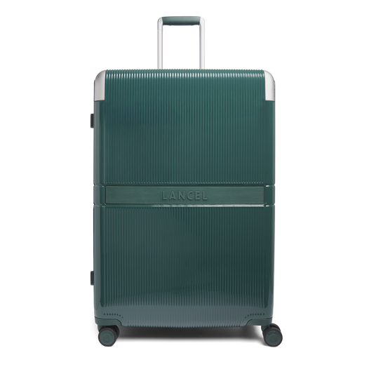 Valise large 4 roues zippée extensible Empreinte de Lancel - Vert Amazone