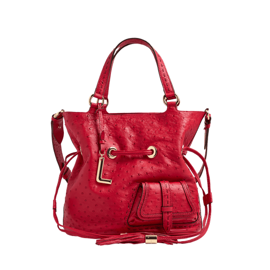 M bucket bag Premier Flirt de Lancel - New Lancel Red