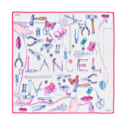 Carré 90 Savoir-Faire Pattern - Multicolore