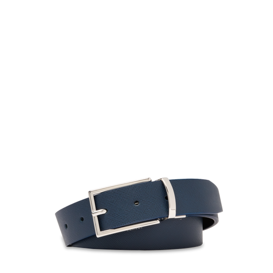 30MM REVERSIBLE ADJUSTABLE BELT - Navy/d brown