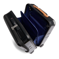 VALISE PILOTE 4 ROUES ZIPPEE POCHE FRONTALE
