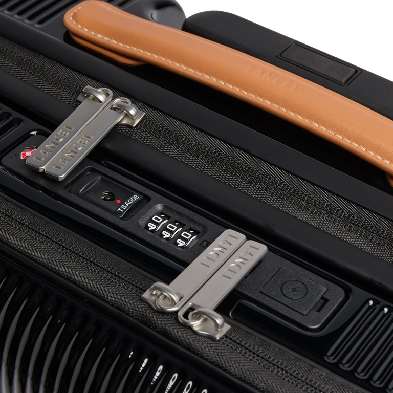 VALISE PILOTE 4 ROUES ZIPPEE POCHE FRONTALE