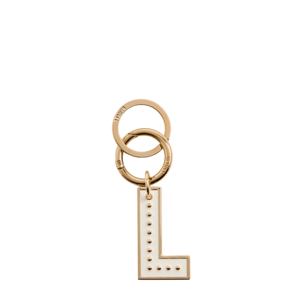 L KEYRING/BAG CHARM