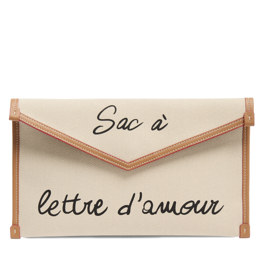 Sac A lettres d'amour Capsule Lancel 150y - Naturel/Camel
