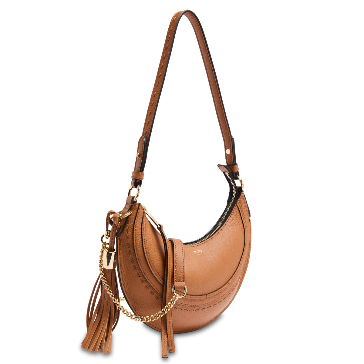 HOBOHEME DE LANCEL — S ZIP HOBO BAG — CAMEL – Lancel