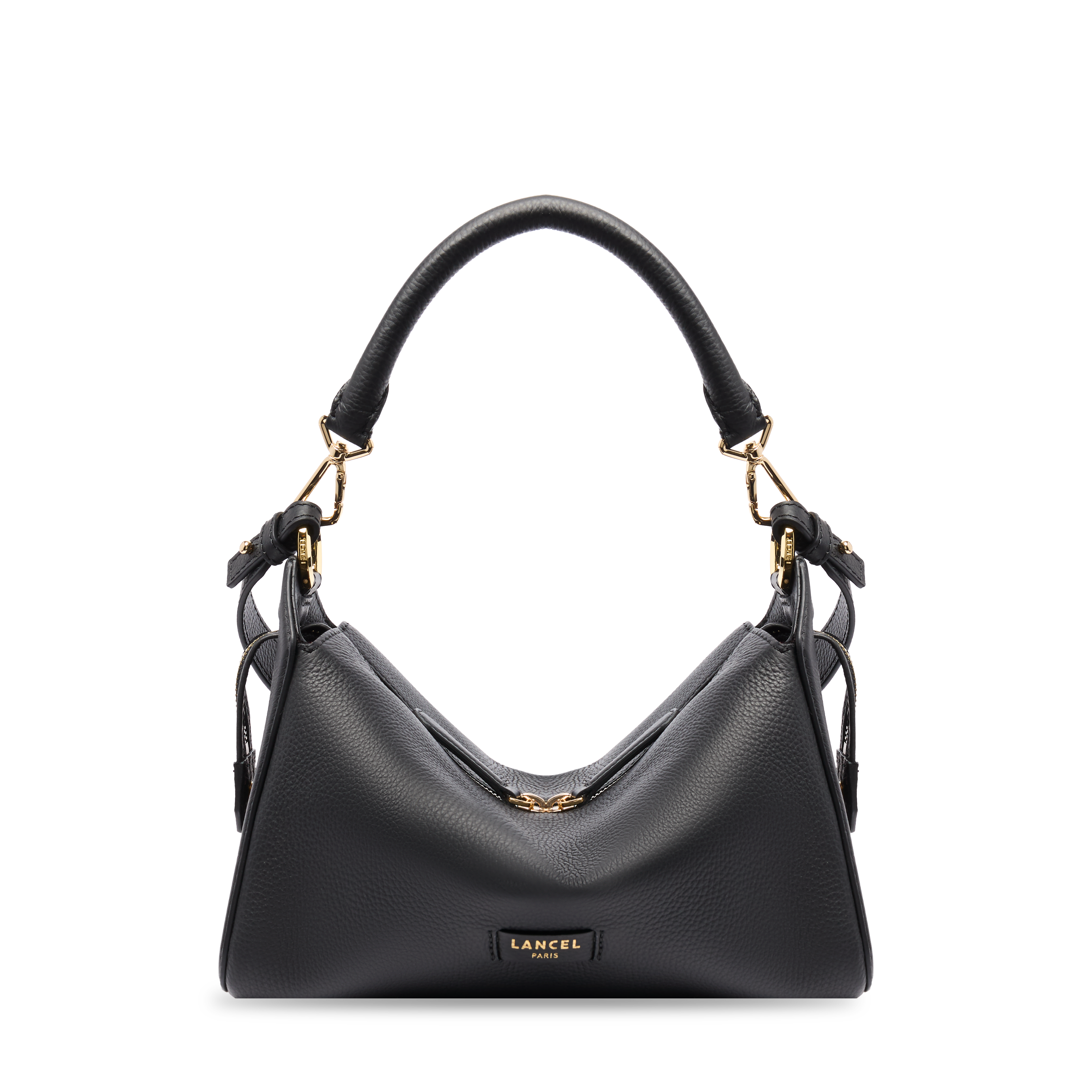 LOUISON DE LANCEL — M ZIP HOBO BAG — BLACK – Lancel