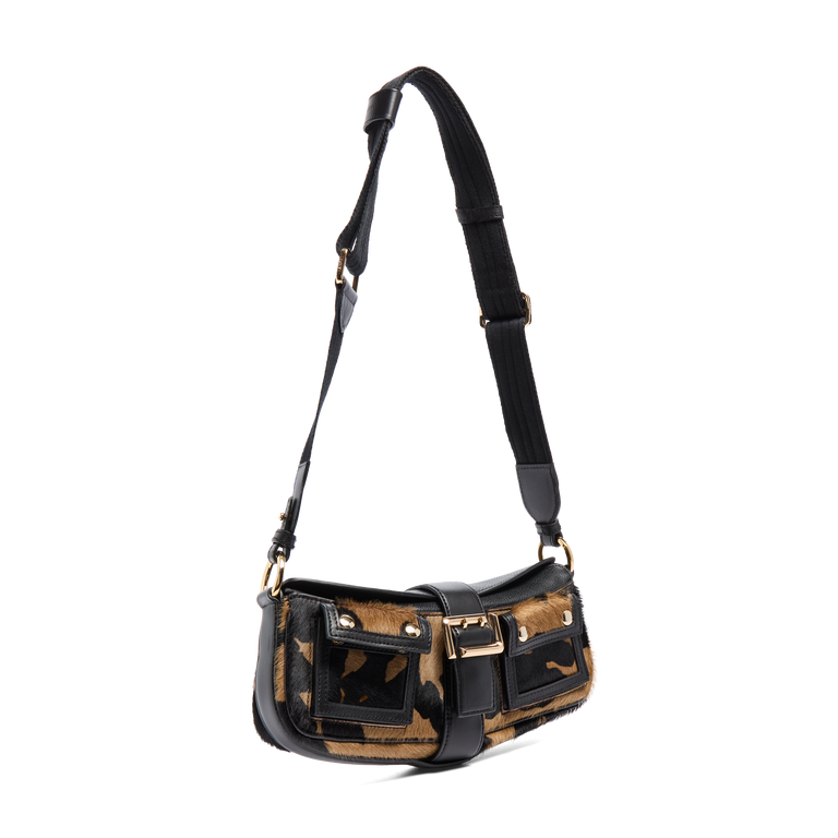 S hobo bag - Multico Black