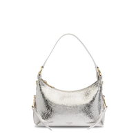 Sac baby hobo zippé Origami de Lancel - Argenté