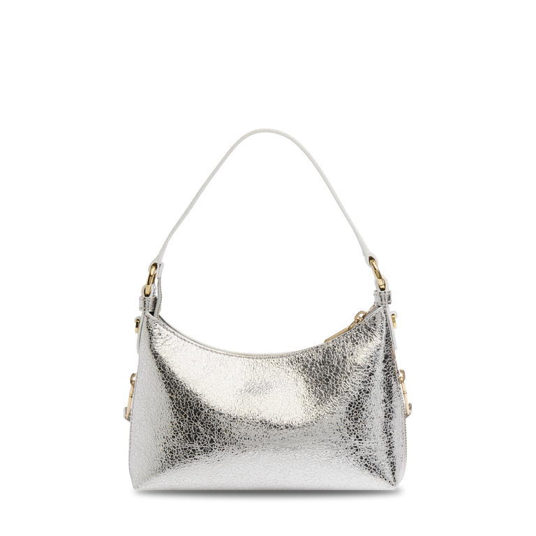 Sac baby hobo zippé Origami de Lancel - Argenté
