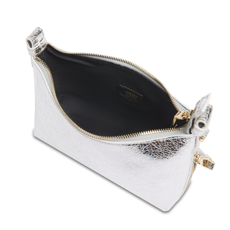 Sac baby hobo zippé Origami de Lancel - Argenté
