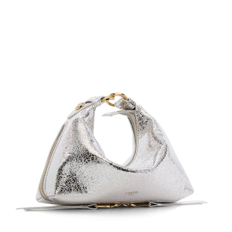 Sac baby hobo zippé Origami de Lancel - Argenté