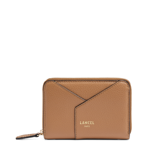 Petit portefeuille zippé Enveloppe de Lancel - Camel