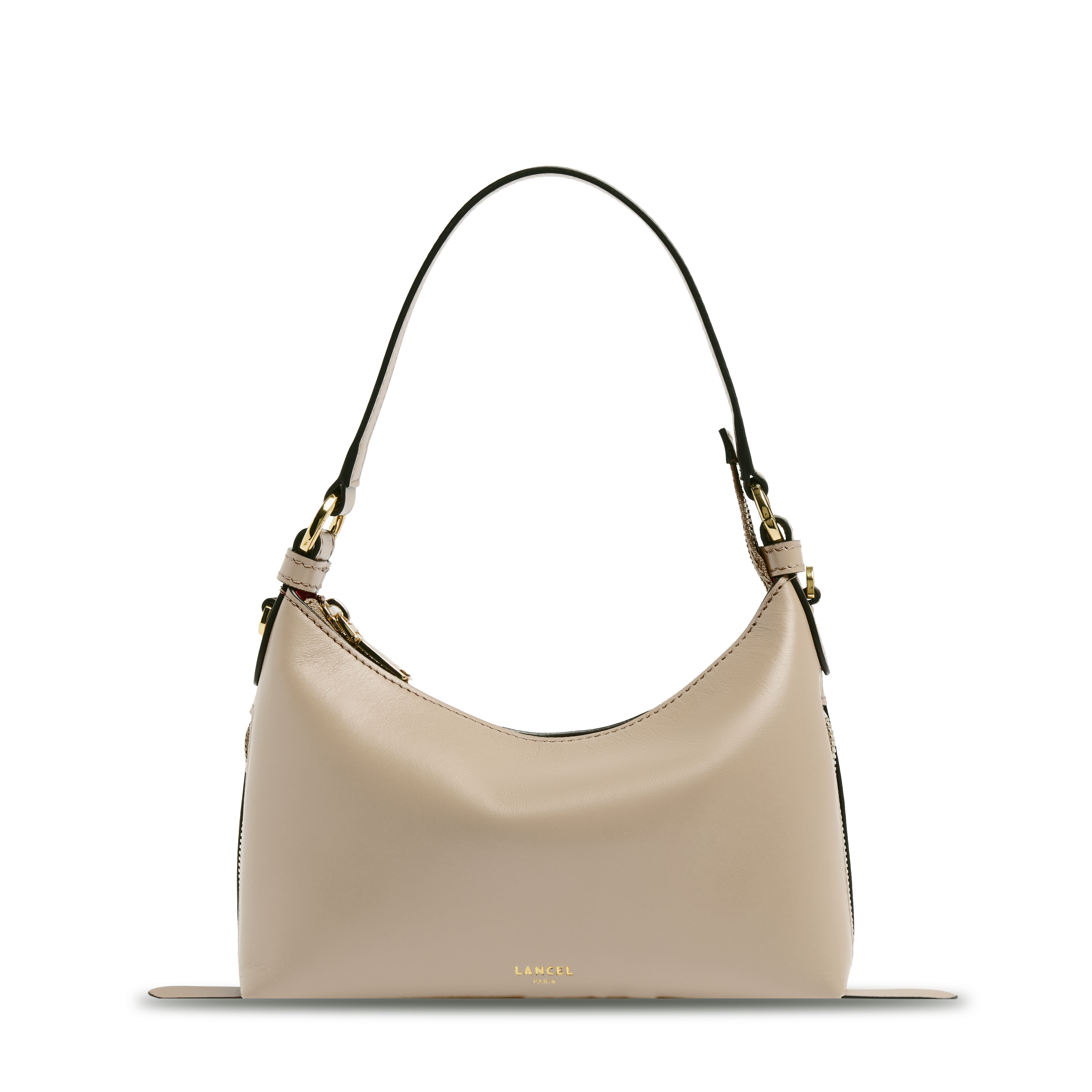 ORIGAMI DE LANCEL — ZIP BABY HOBO BAG — PEBBLE – Lancel