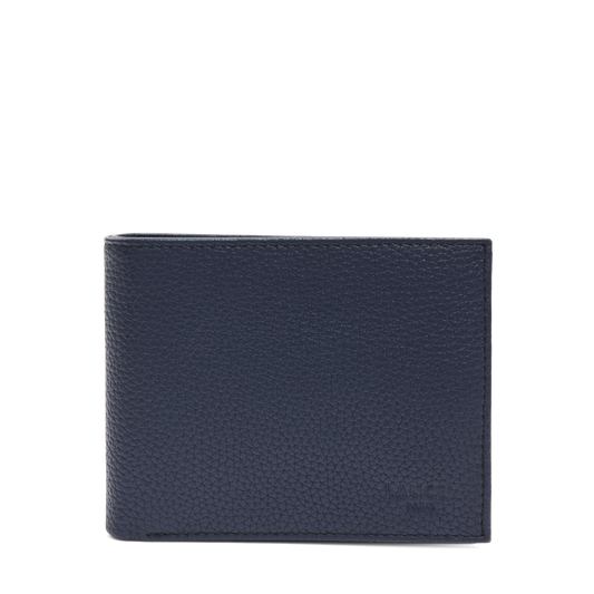 Portefeuille monnaie/8cc volet Leon de Lancel - Bleu Marine