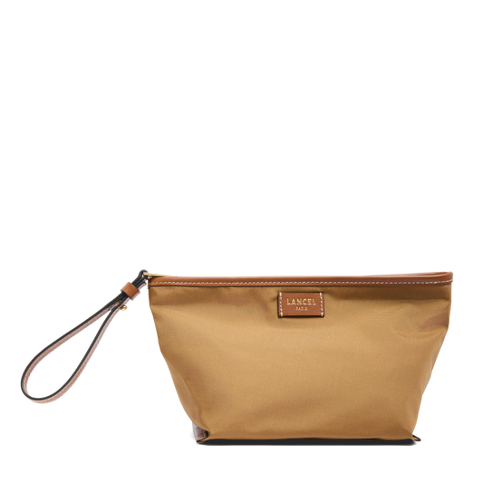 POCHETTE ZIPPÉE M AVEC DRAGONNE - Beige