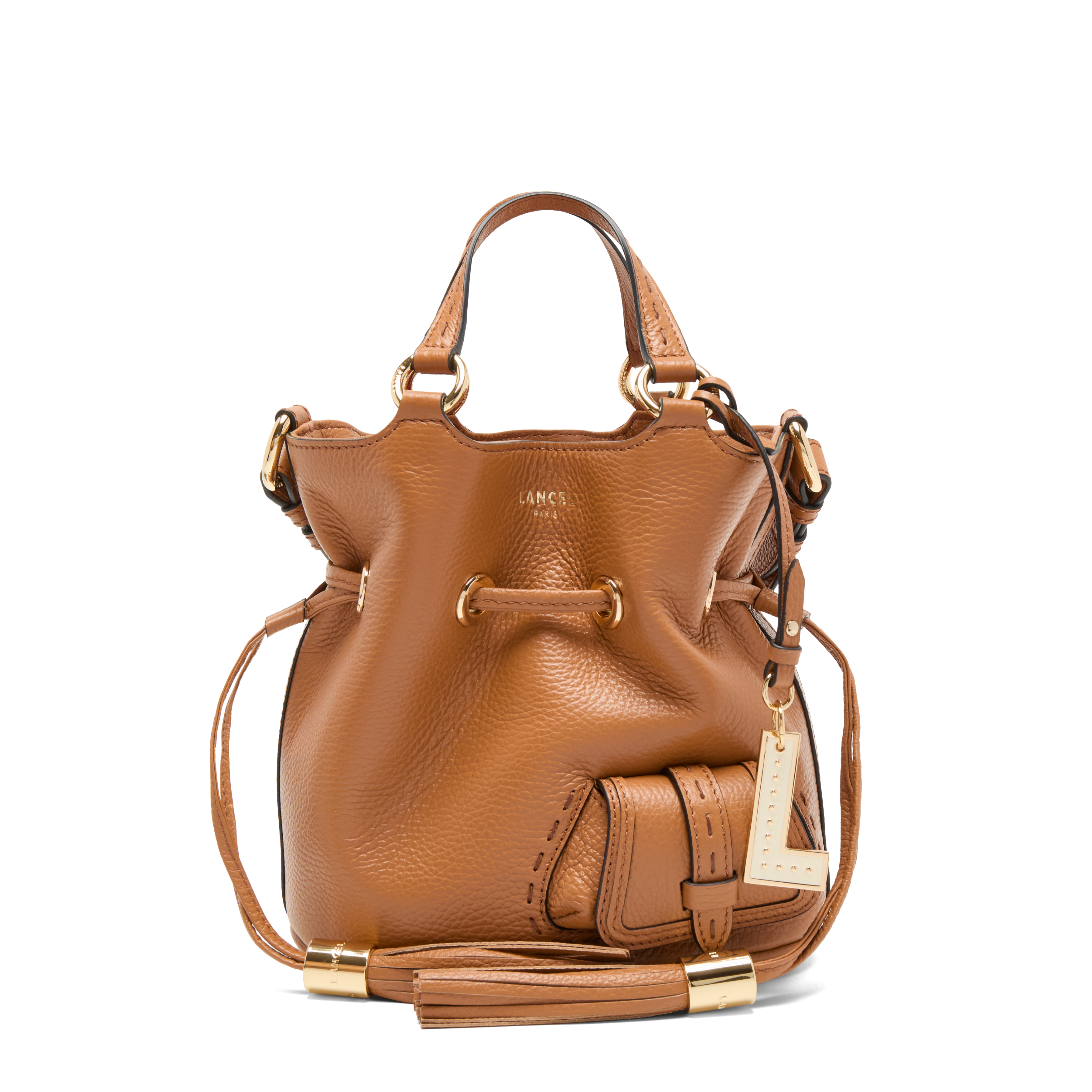 ターゲットジュエル カミュ PREMIER FLIRT DE LANCEL — S BUCKET BAG — CAMEL – Lancel