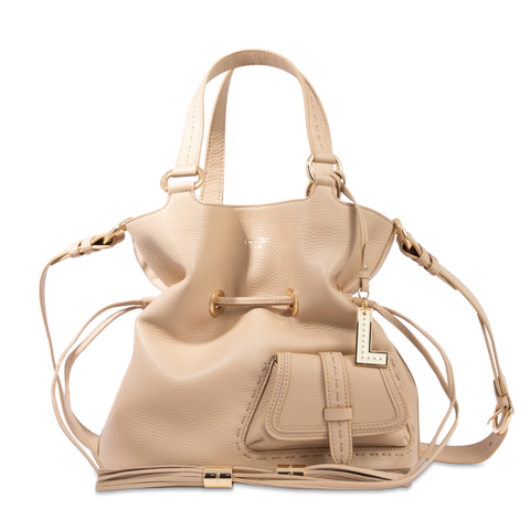 ルンバ PREMIER FLIRT DE LANCEL — M BUCKET BAG — CAPPUCCINO/GOLD – Lancel