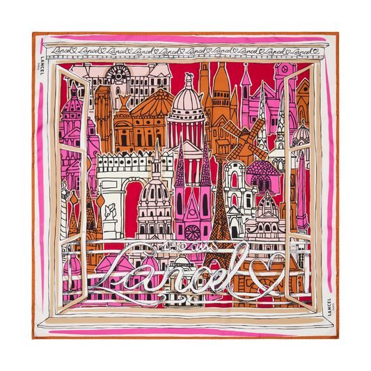 CARRÉ 90 - Multico rose delicat