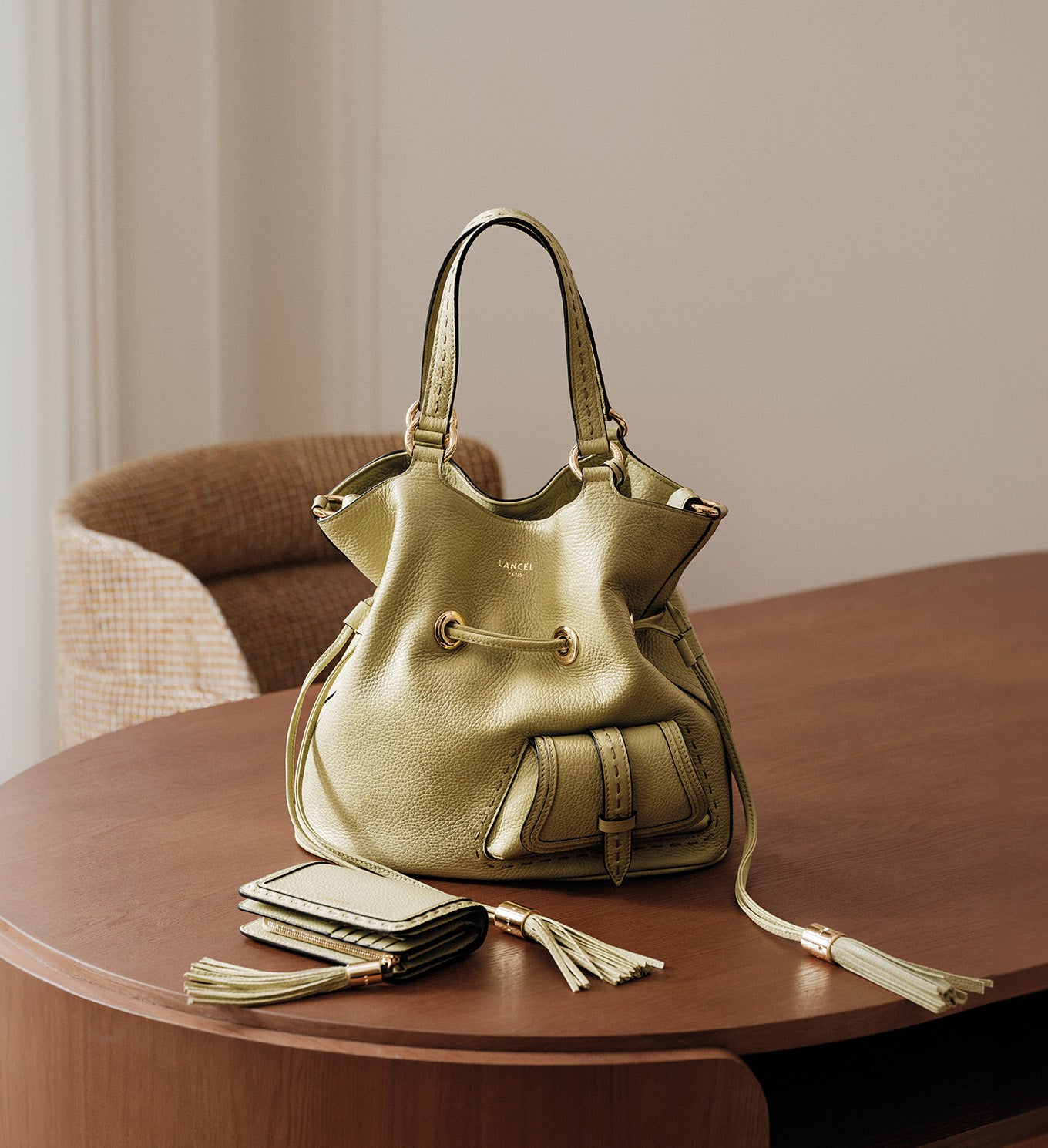 Sac Seau Lancel Sac Lancel Premier Flirt Marron Petit Sac Seau