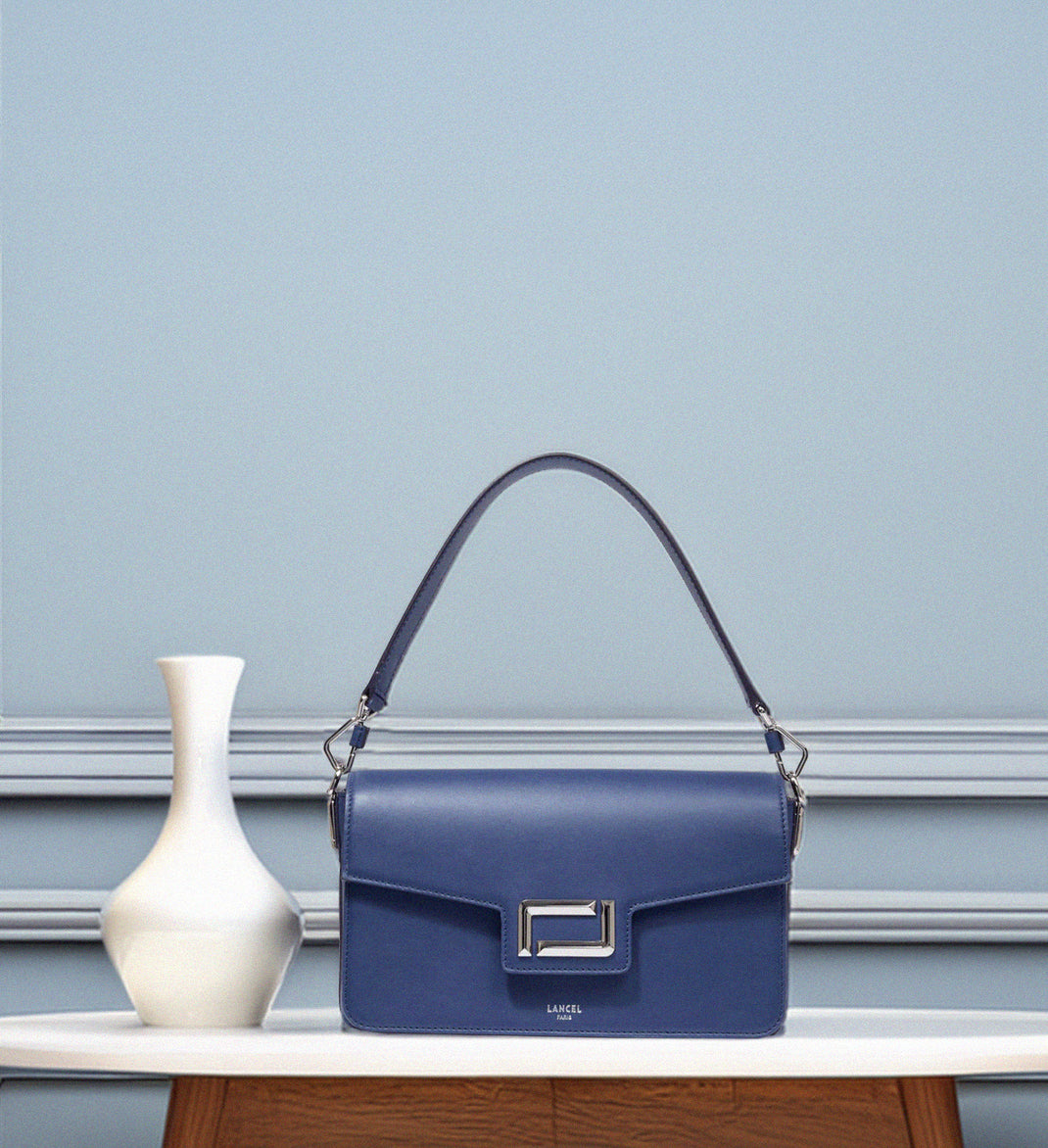 Sac Bee By Sandra Tout en Cuir Bleu et Vert